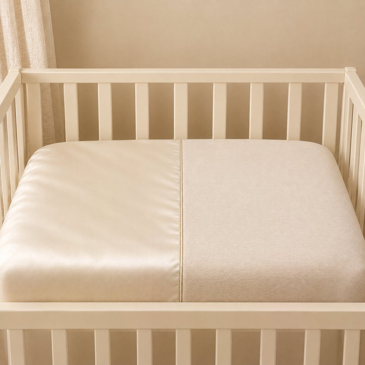 Baby Crib Sheet Soft Beige