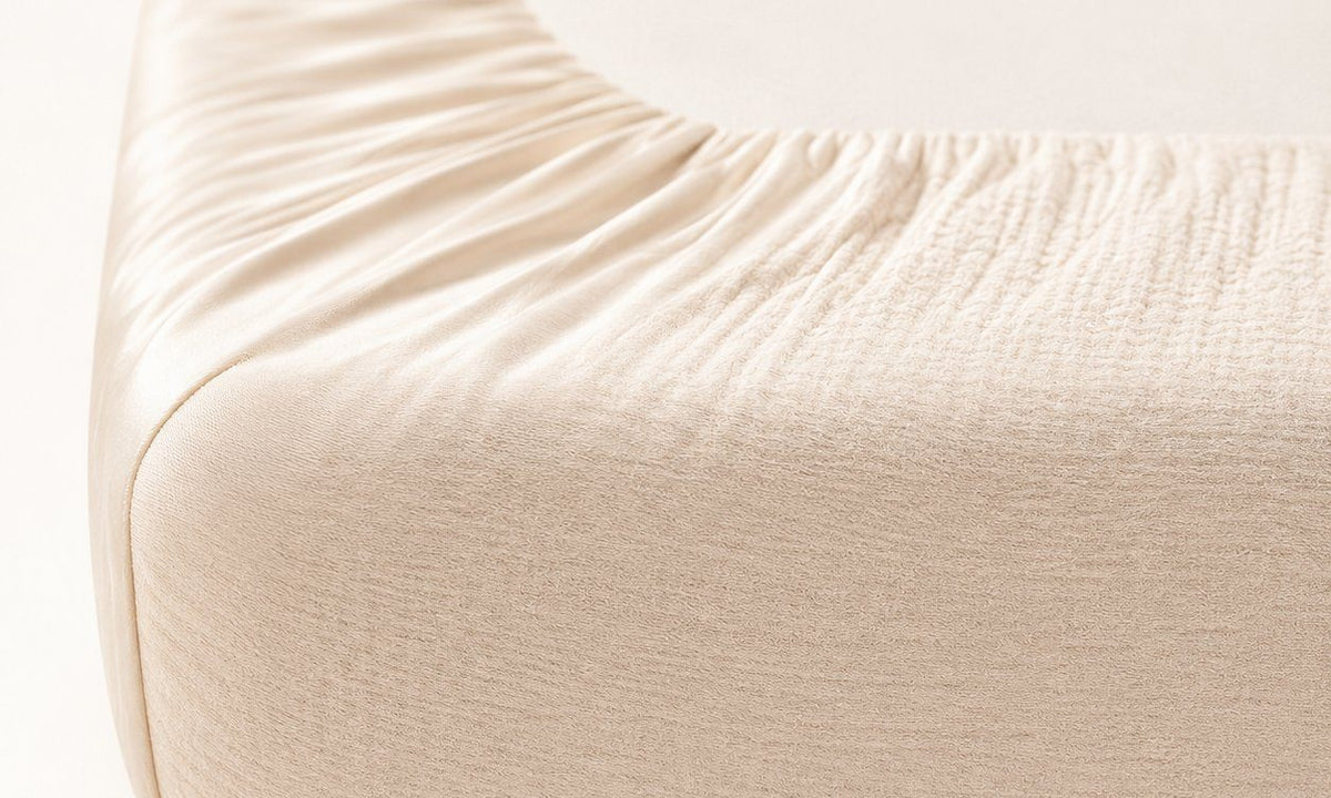 Baby Crib Sheet Soft Beige